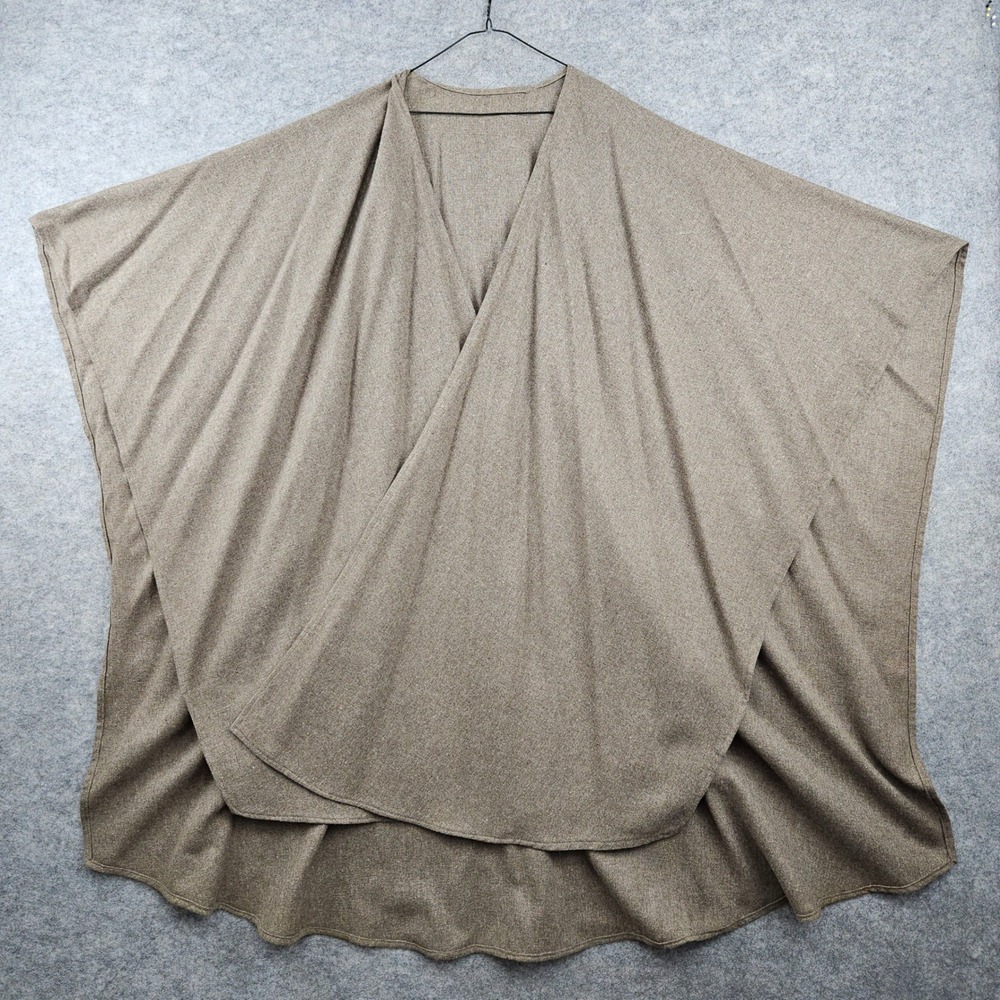 Unbranded Wrap Cape Women's Brown One Size Oversized Draped Poncho Utility Fall